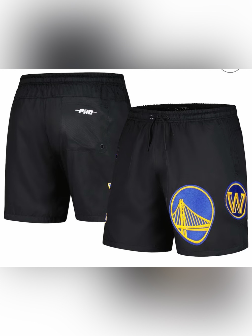 Golden State Warriors Pro Standard Classics Woven Shorts - Black - 3XL